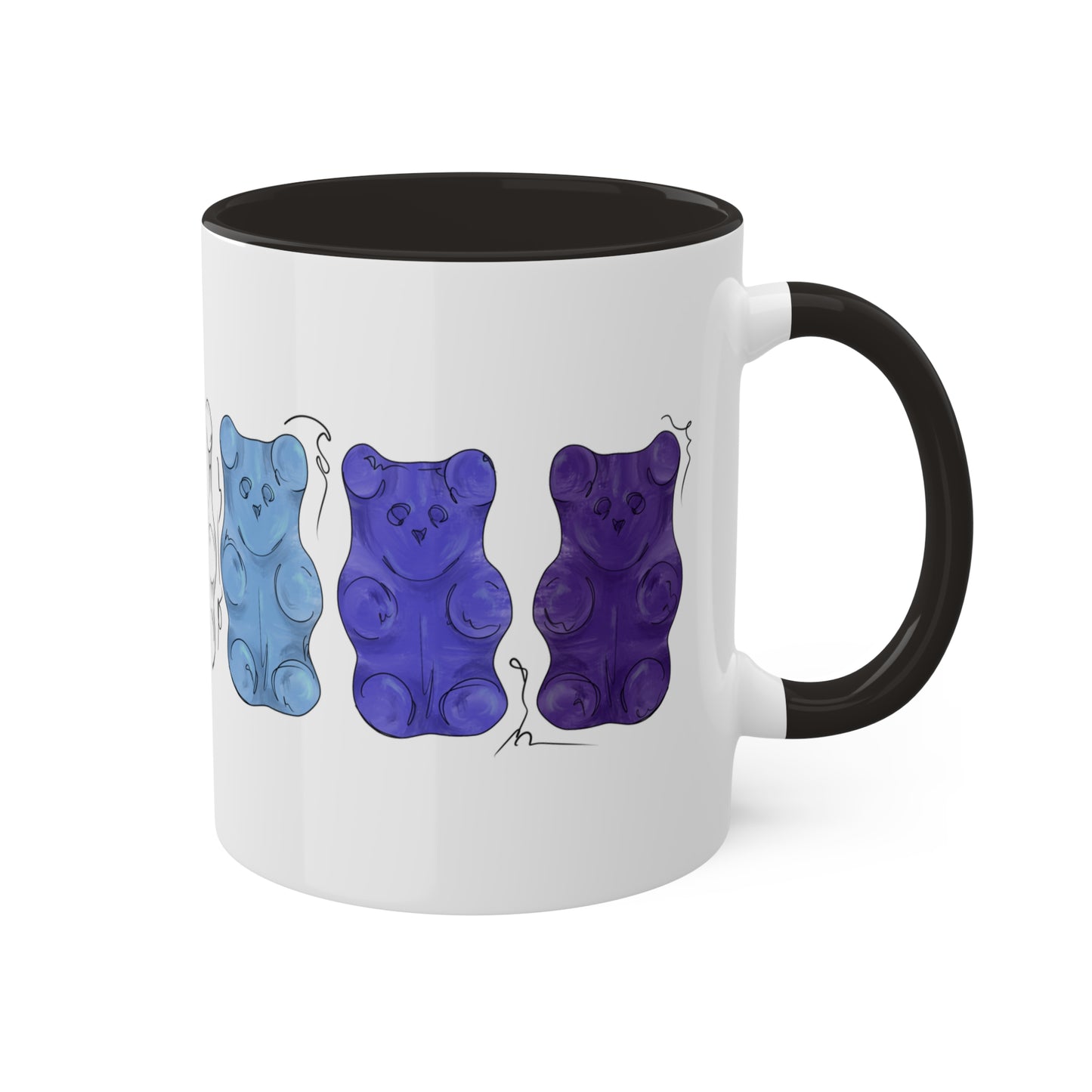 Gay Male Pride Flag Gummy Bears - Mug