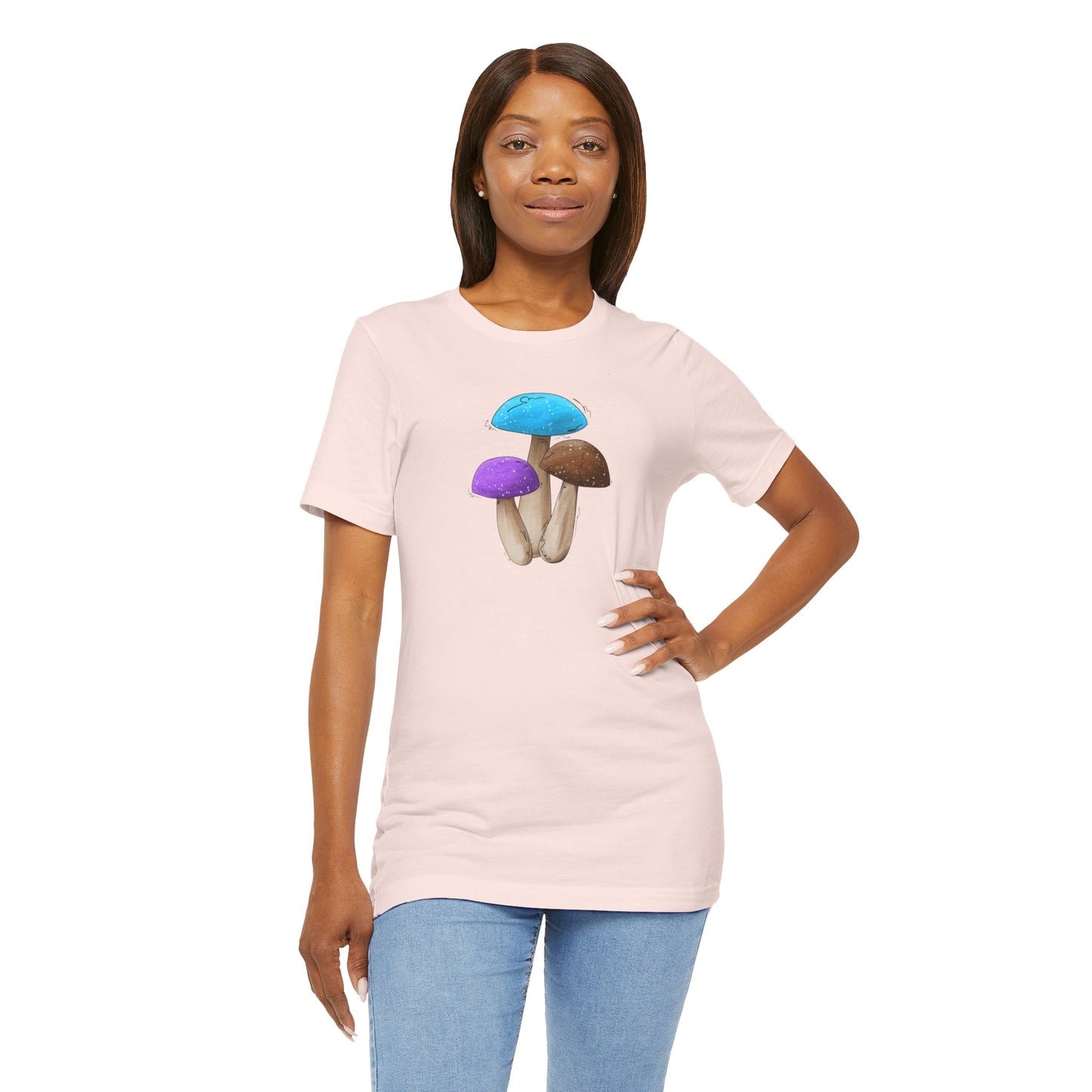 Androsexual Pride Flag Mushrooms - Unisex T-Shirt