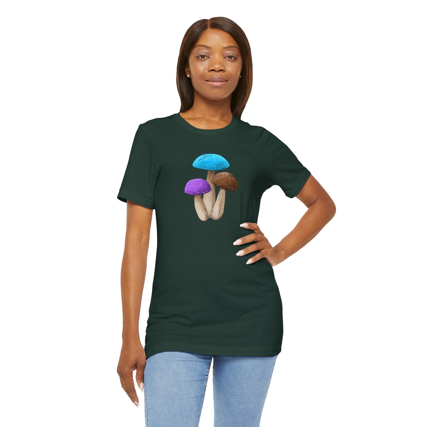 Androsexual Pride Flag Mushrooms - Unisex T-Shirt