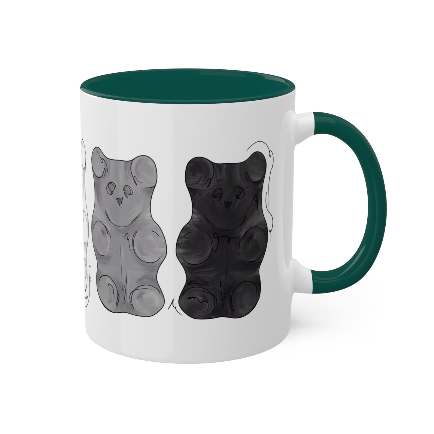 Aromantic Pride Flag Gummy Bears - Mug