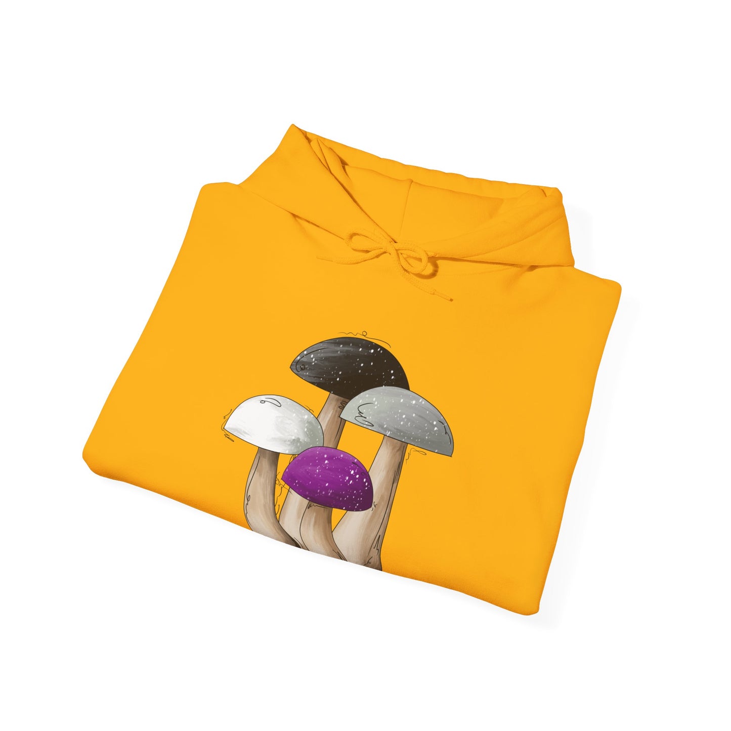 Asexual Pride Flag Mushrooms - Adult Unisex Hoodie