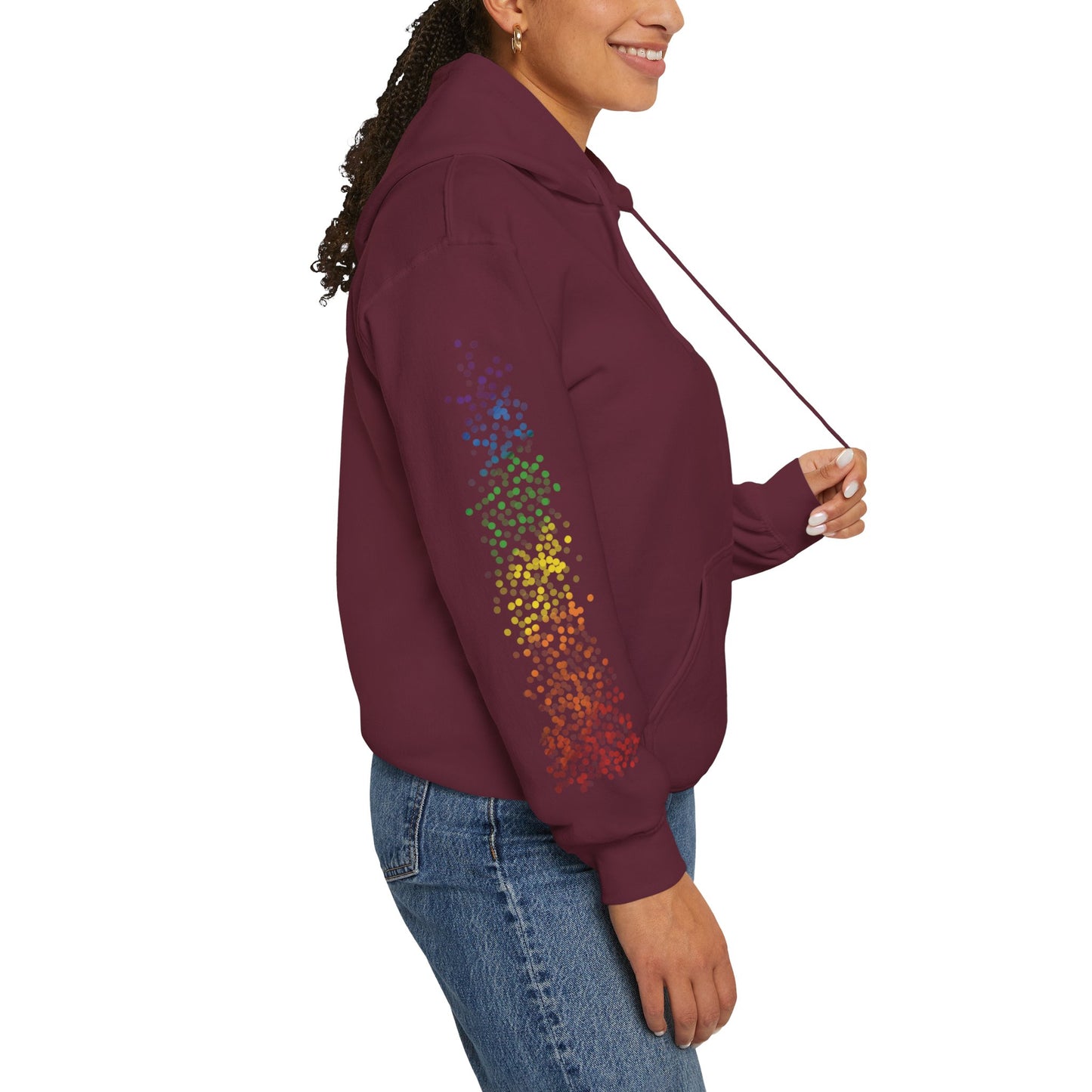 Gay Pride Flag Dots - Adult Unisex Hoodie
