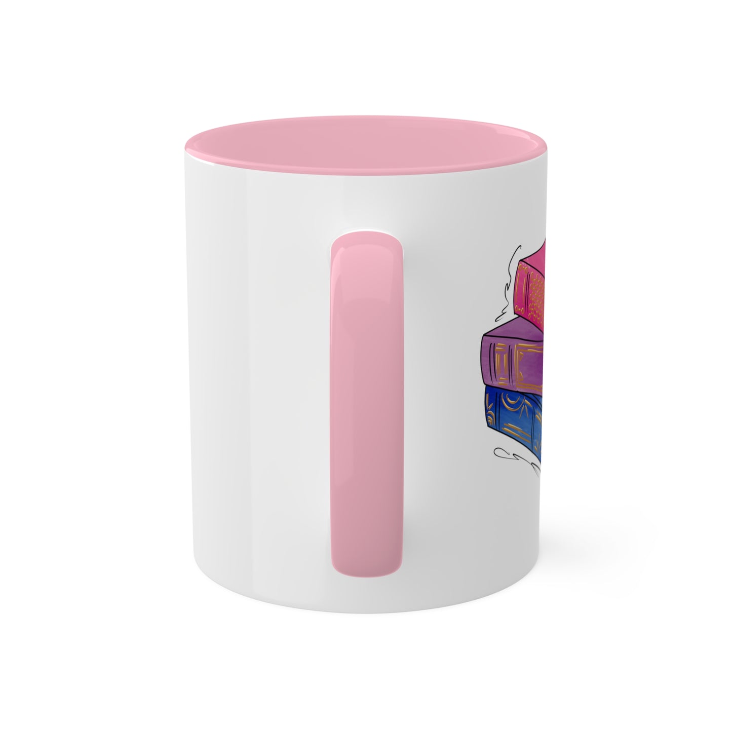 Bisexual Pride Flag Old Books - Mug