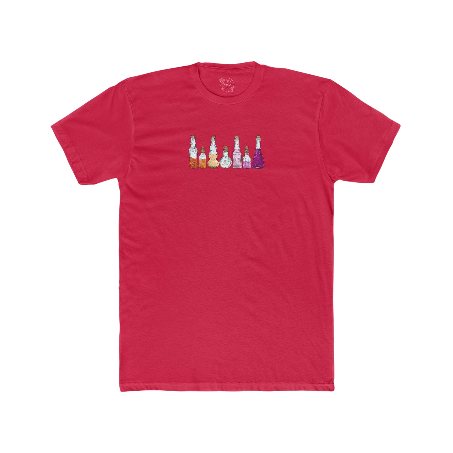 Lesbian Pride Flag Potion Bottles - Men's T-Shirt