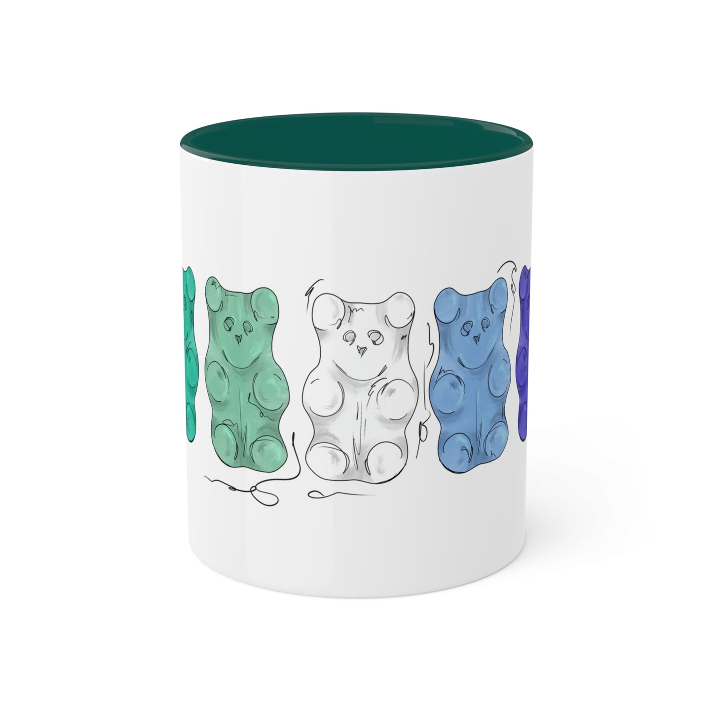 Gay Male Pride Flag Gummy Bears - Mug