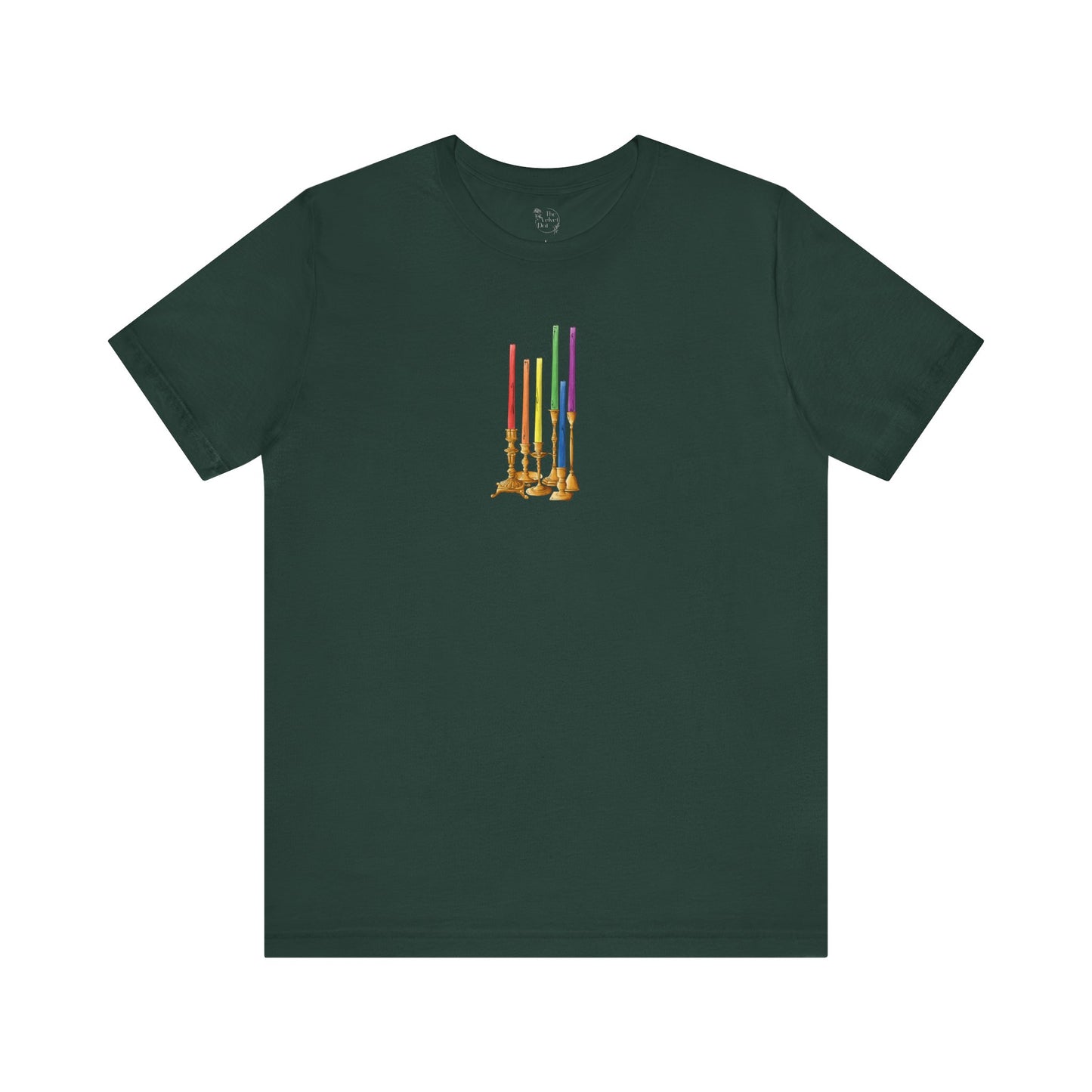Gay Pride Flag Candlesticks - Unisex T-Shirt
