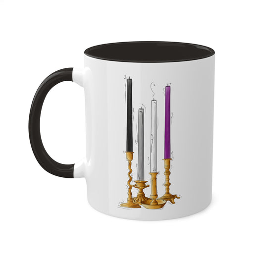 Asexual Pride Flag Candlesticks - Mug