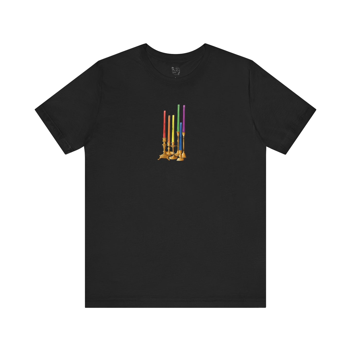 Gay Pride Flag Candlesticks - Unisex T-Shirt