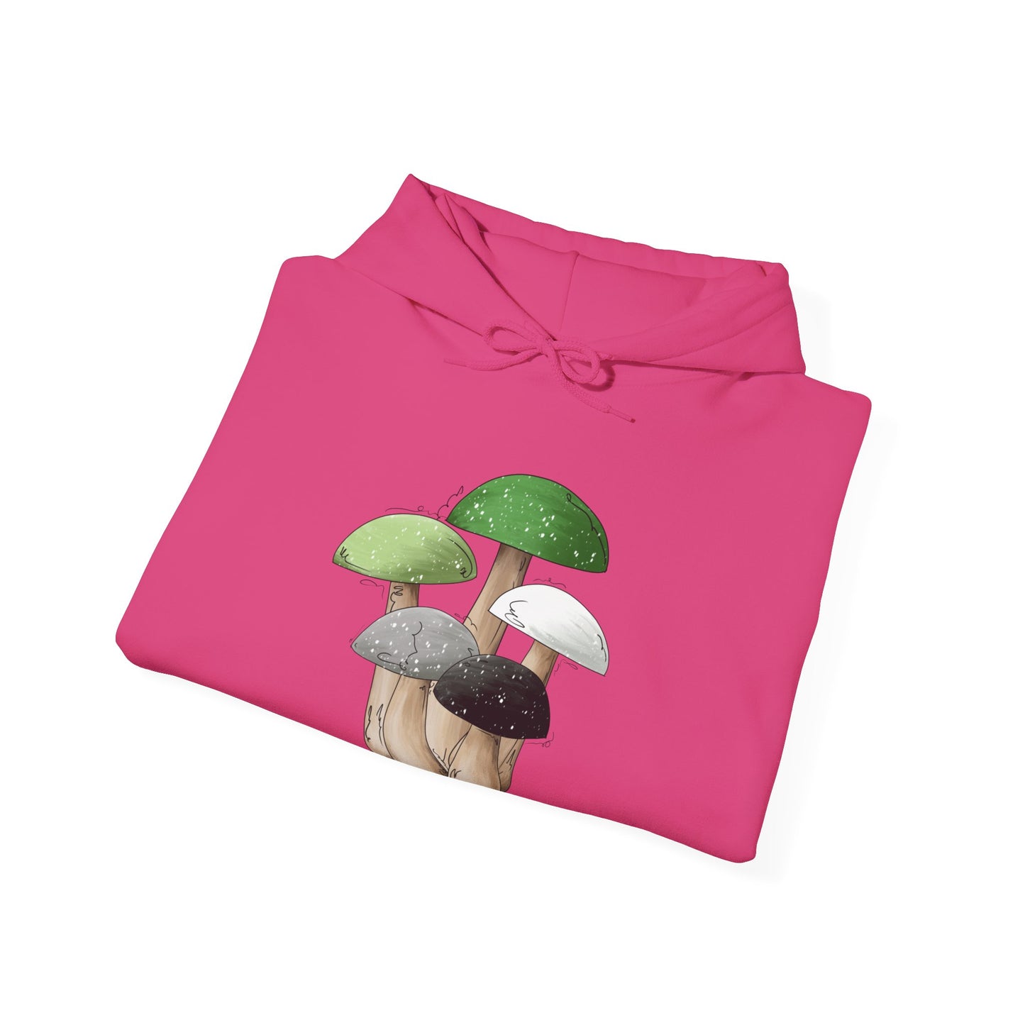 Aromantic Pride Flag Mushrooms - Adult Unisex Hoodie