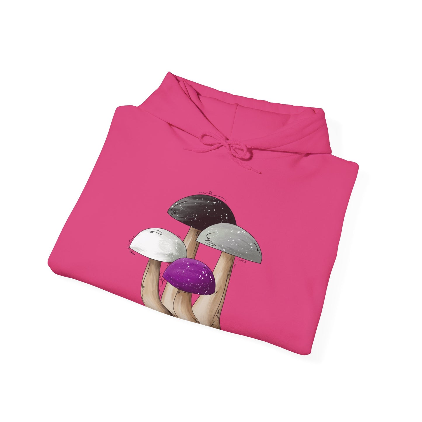 Asexual Pride Flag Mushrooms - Adult Unisex Hoodie