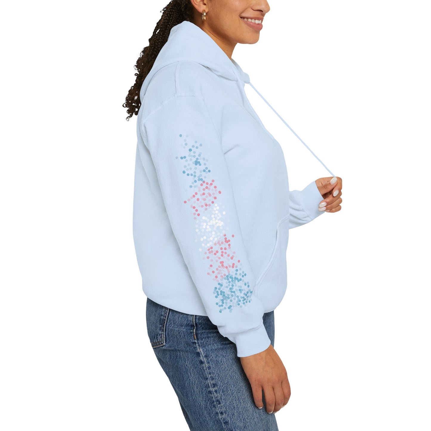 Transgender Pride Flag Dots - Adult Unisex Hoodie