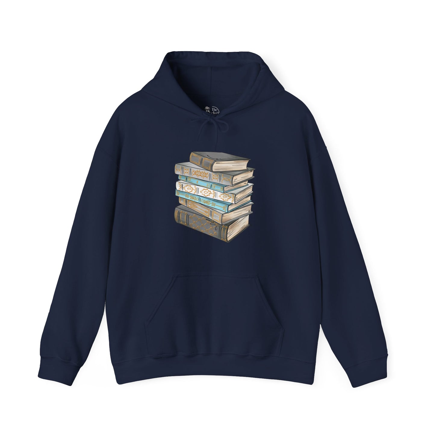 Demi Boy Pride Flag Old Books - Adult Unisex Hoodie