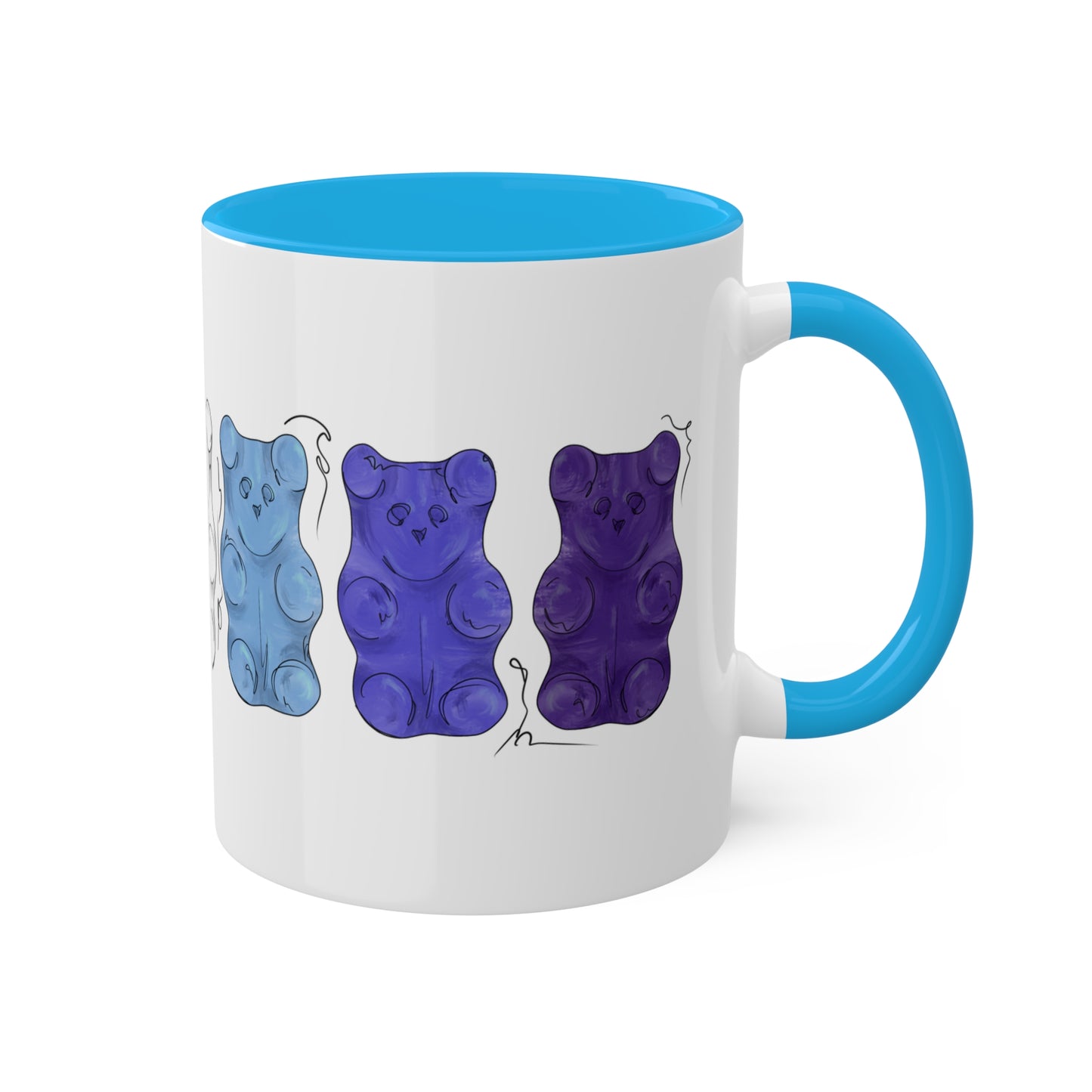 Gay Male Pride Flag Gummy Bears - Mug