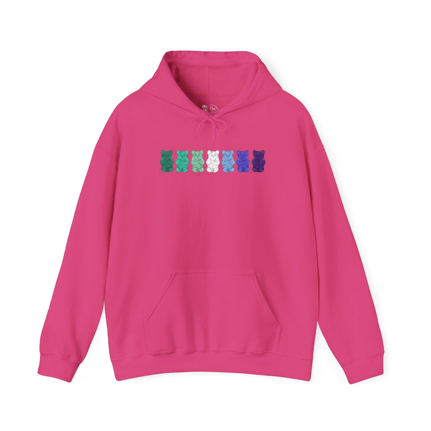 Gay Male Pride Flag Gummy Bears - Adult Unisex Hoodie