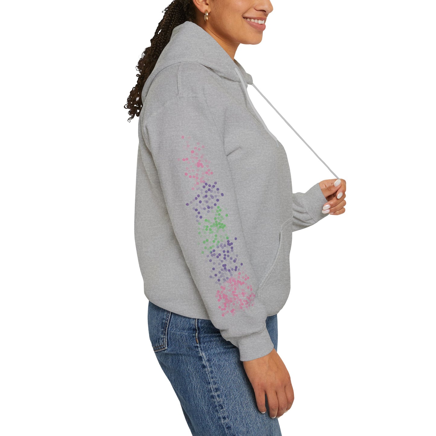 Trigender Pride Flag Dots - Adult Unisex Hoodie