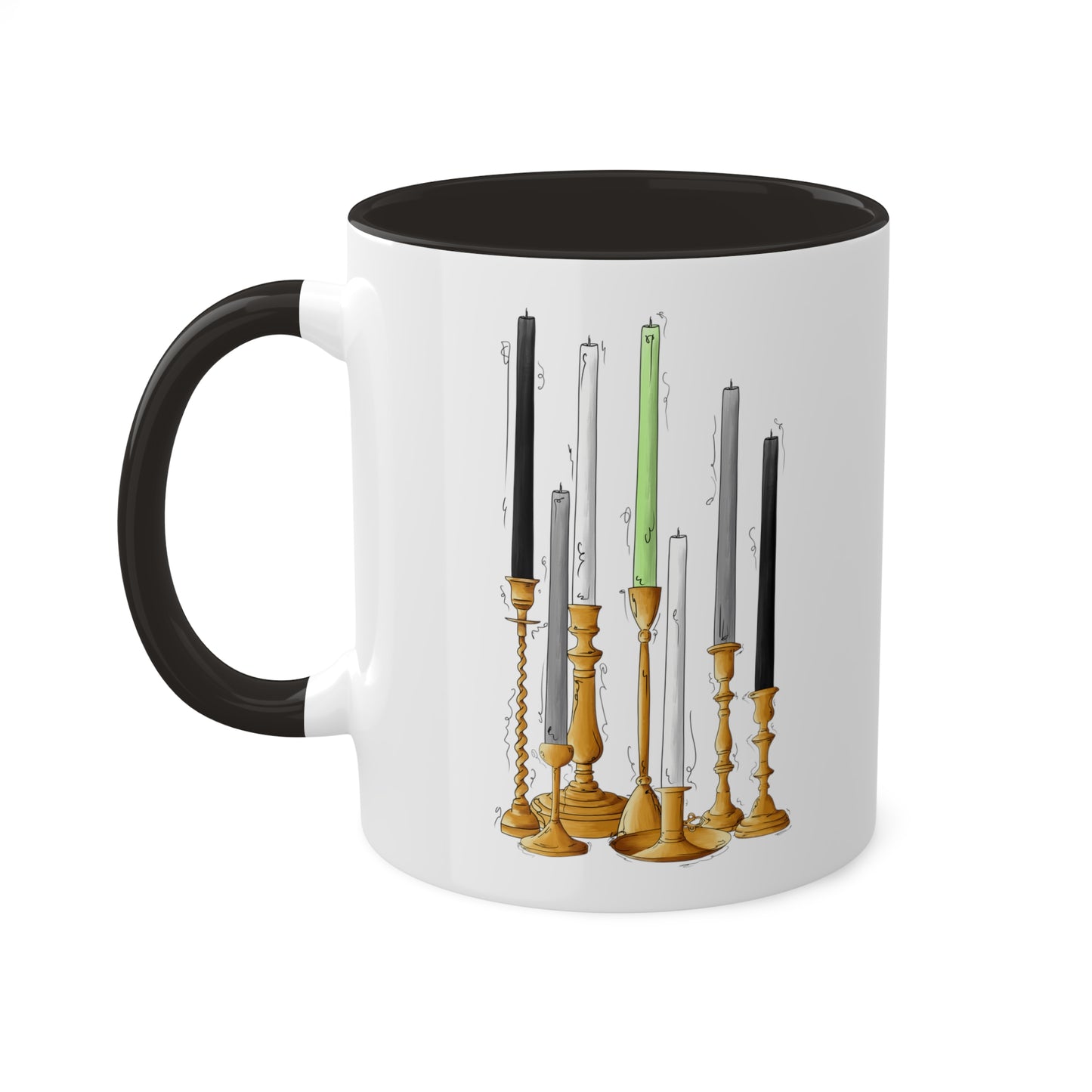 Agender Pride Flag Candlesticks - Mug