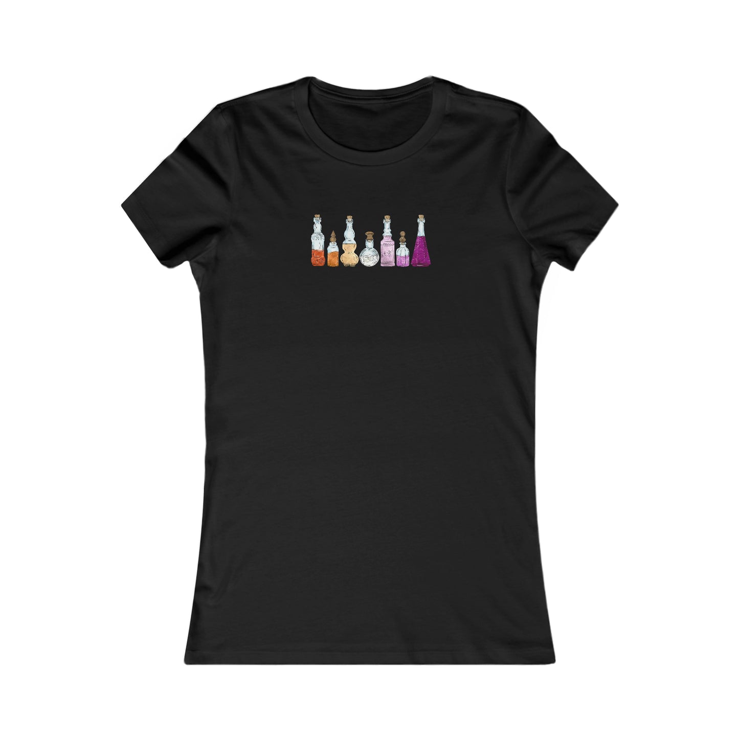 Lesbian Pride Flag Potion Bottles - Women's T-Shirt