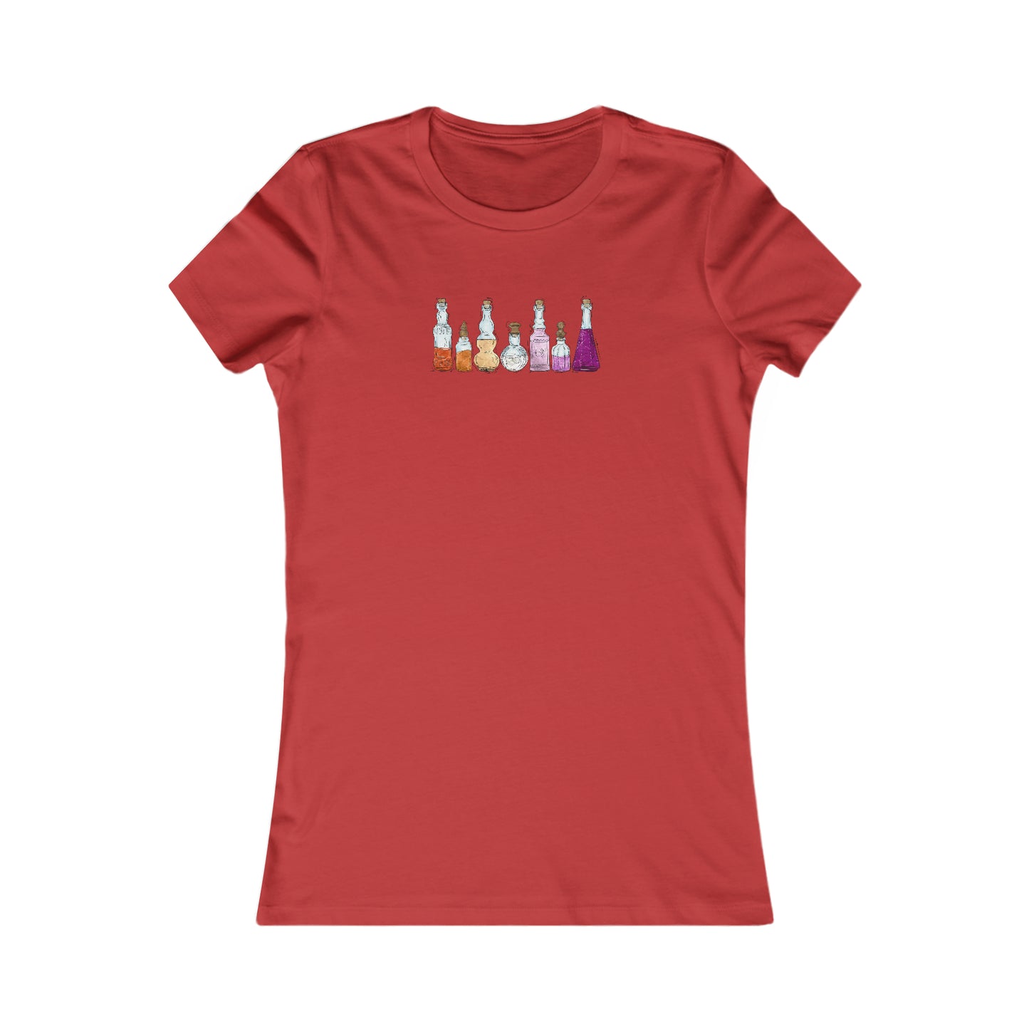 Lesbian Pride Flag Potion Bottles - Women's T-Shirt