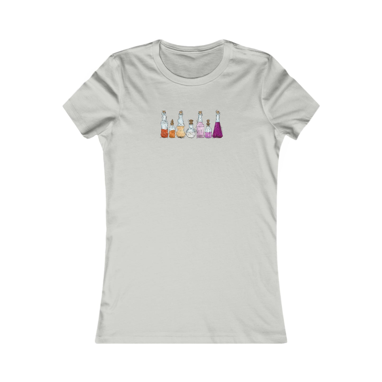 Lesbian Pride Flag Potion Bottles - Women's T-Shirt