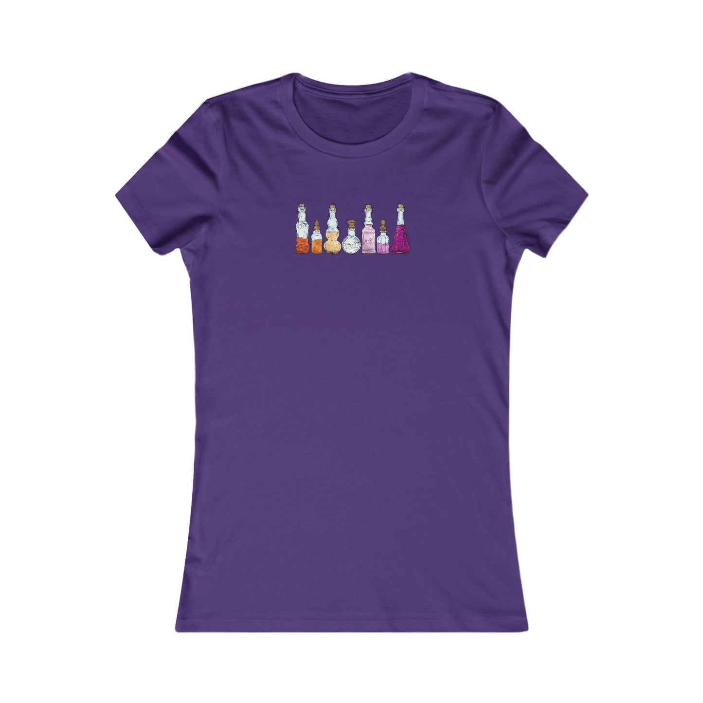 Lesbian Pride Flag Potion Bottles - Women's T-Shirt