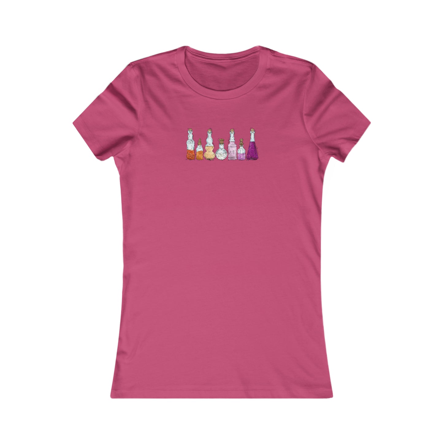 Lesbian Pride Flag Potion Bottles - Women's T-Shirt