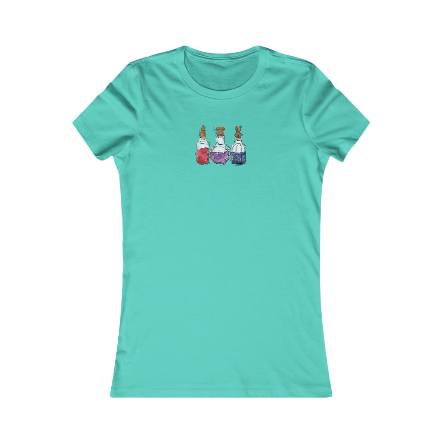 Bisexual Pride Flag Potion Bottles - Women's T-Shirt