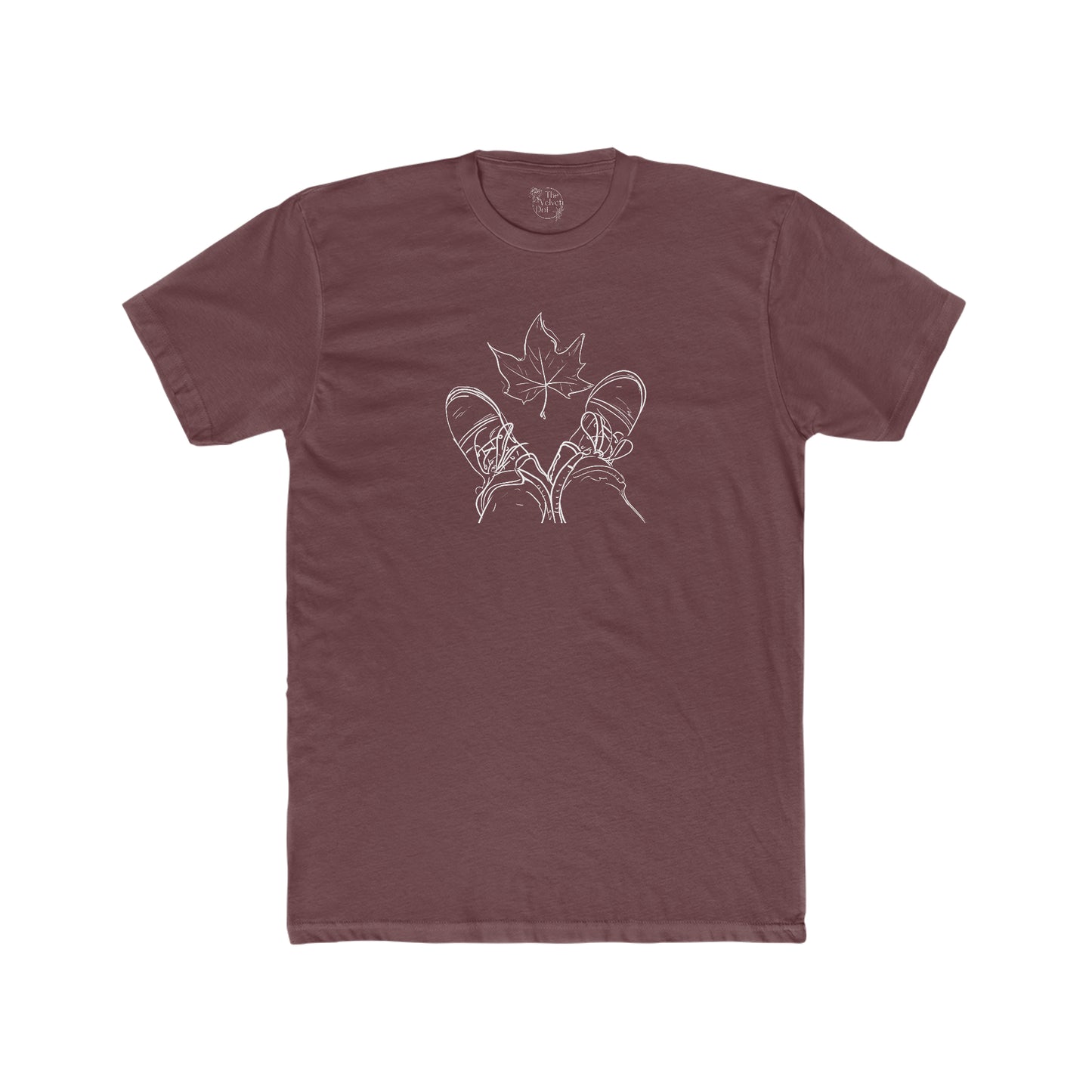 Fall Leaf and Boots Sketch - Men's T-Shirt