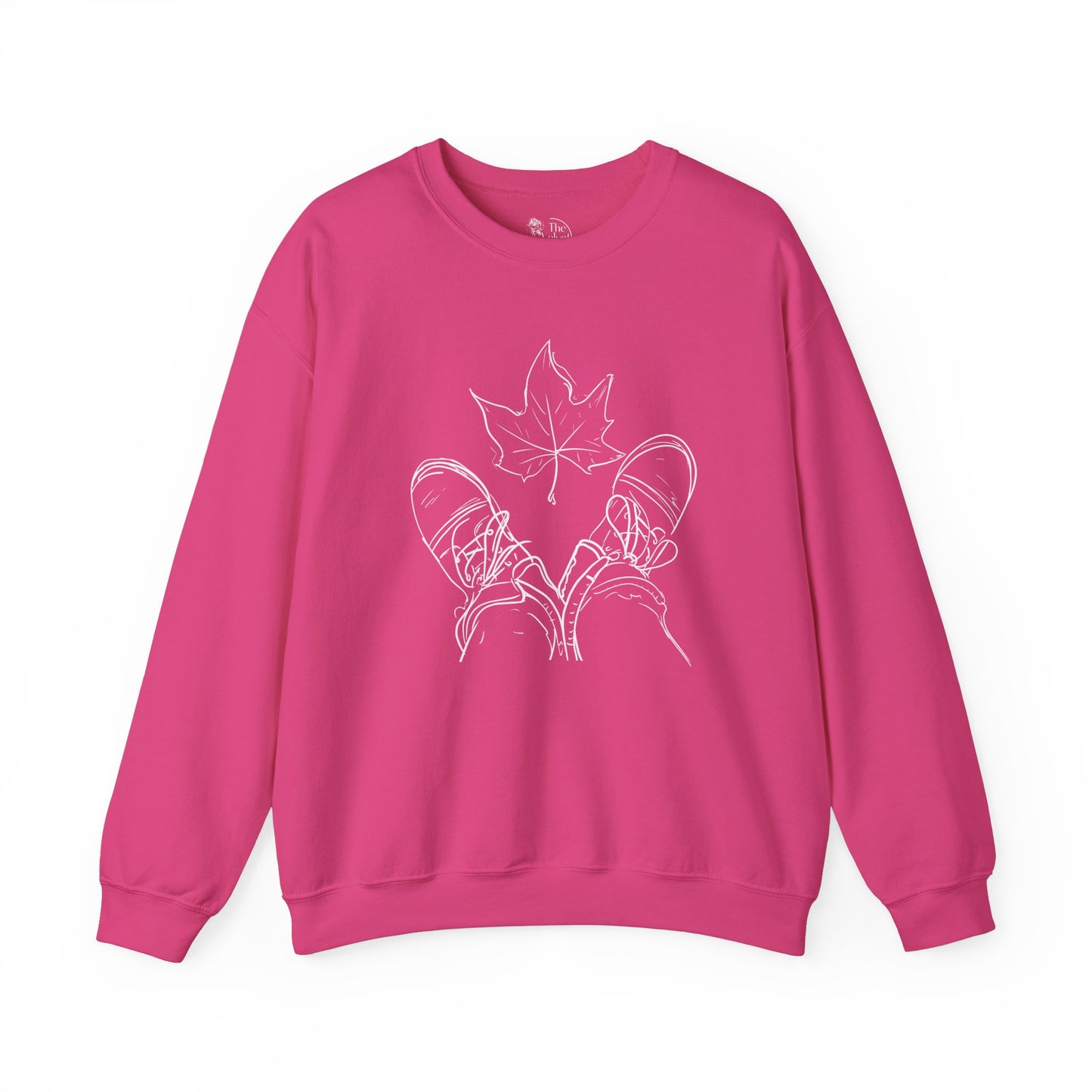Fall Leaf and Boots Sketch - Adult Unisex Sweatshirt