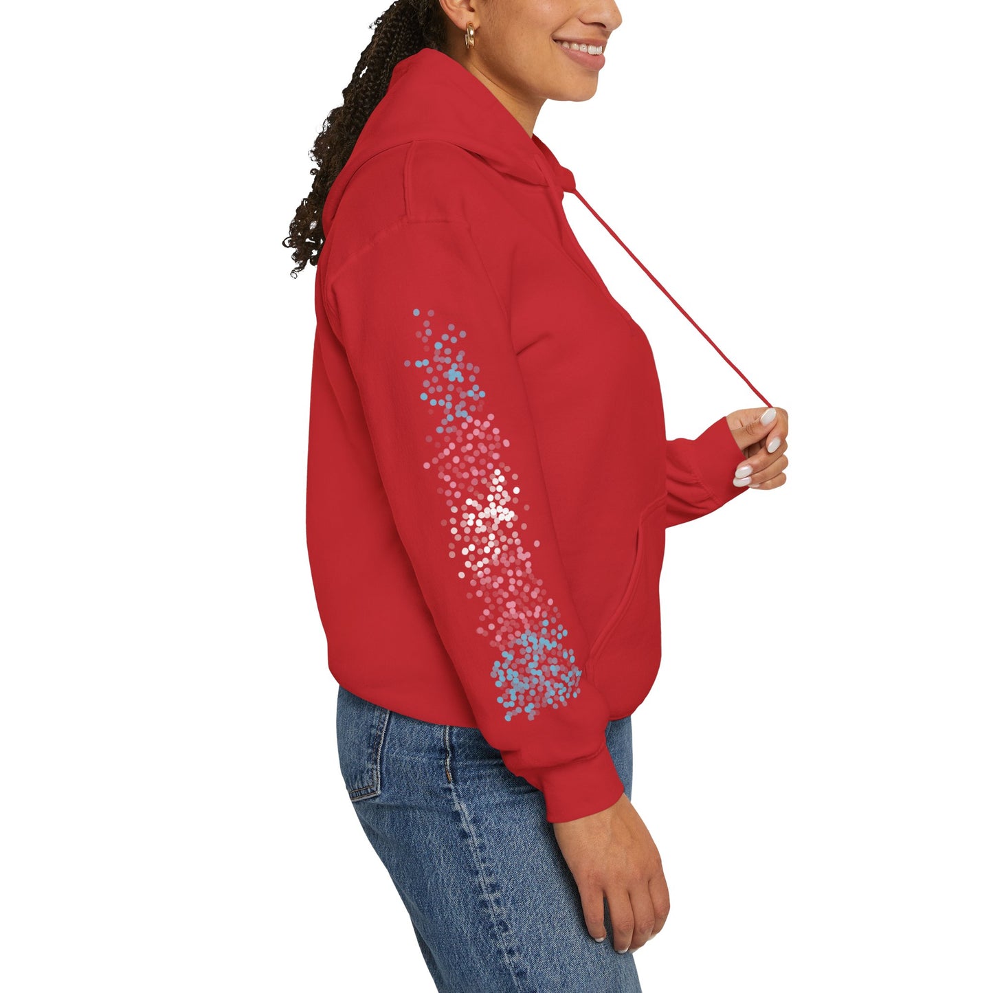 Transgender Pride Flag Dots - Adult Unisex Hoodie