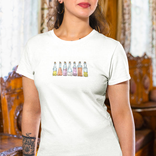 Pangender Pride Flag Potion Bottles - Women's T-Shirt