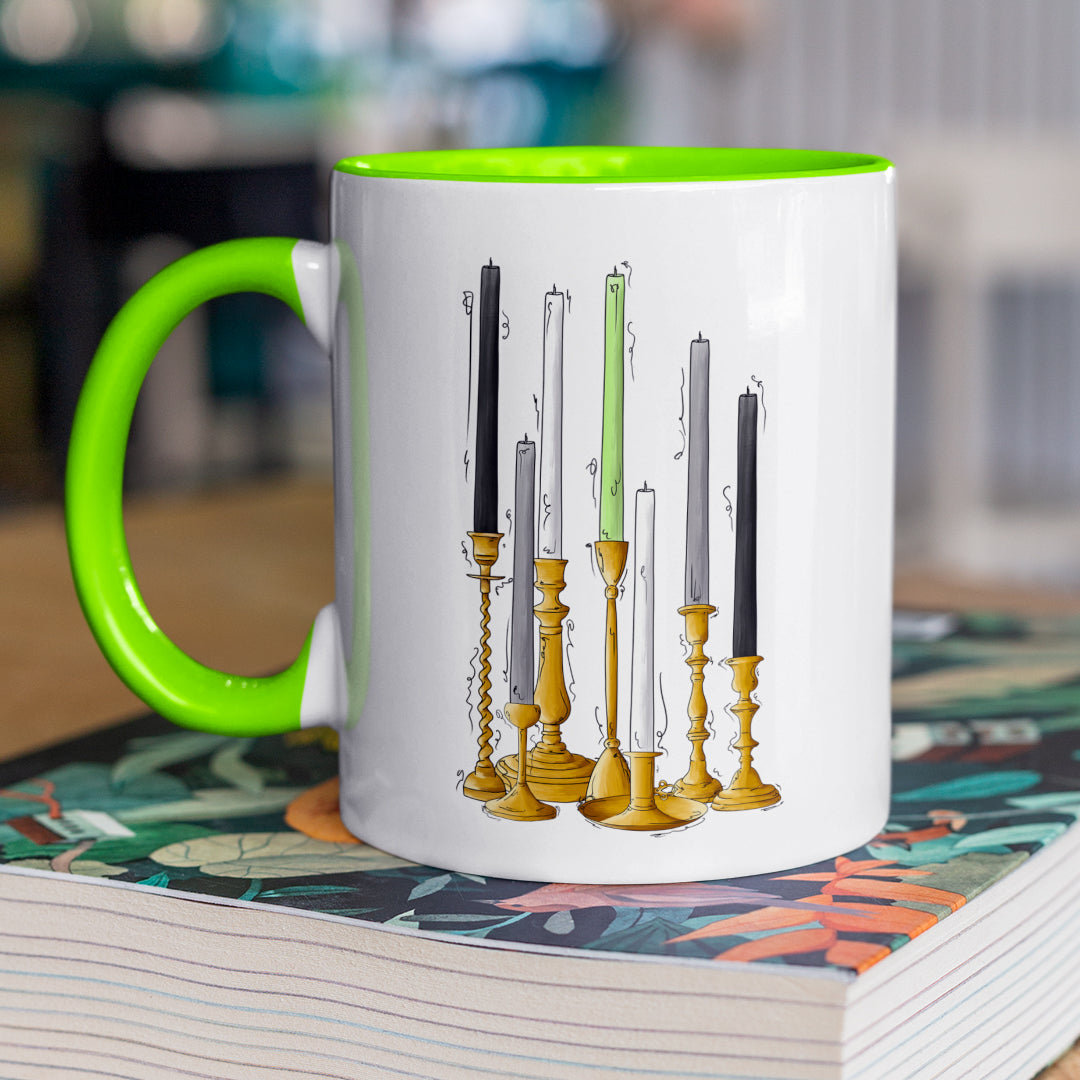 Agender Pride Flag Candlesticks - Mug