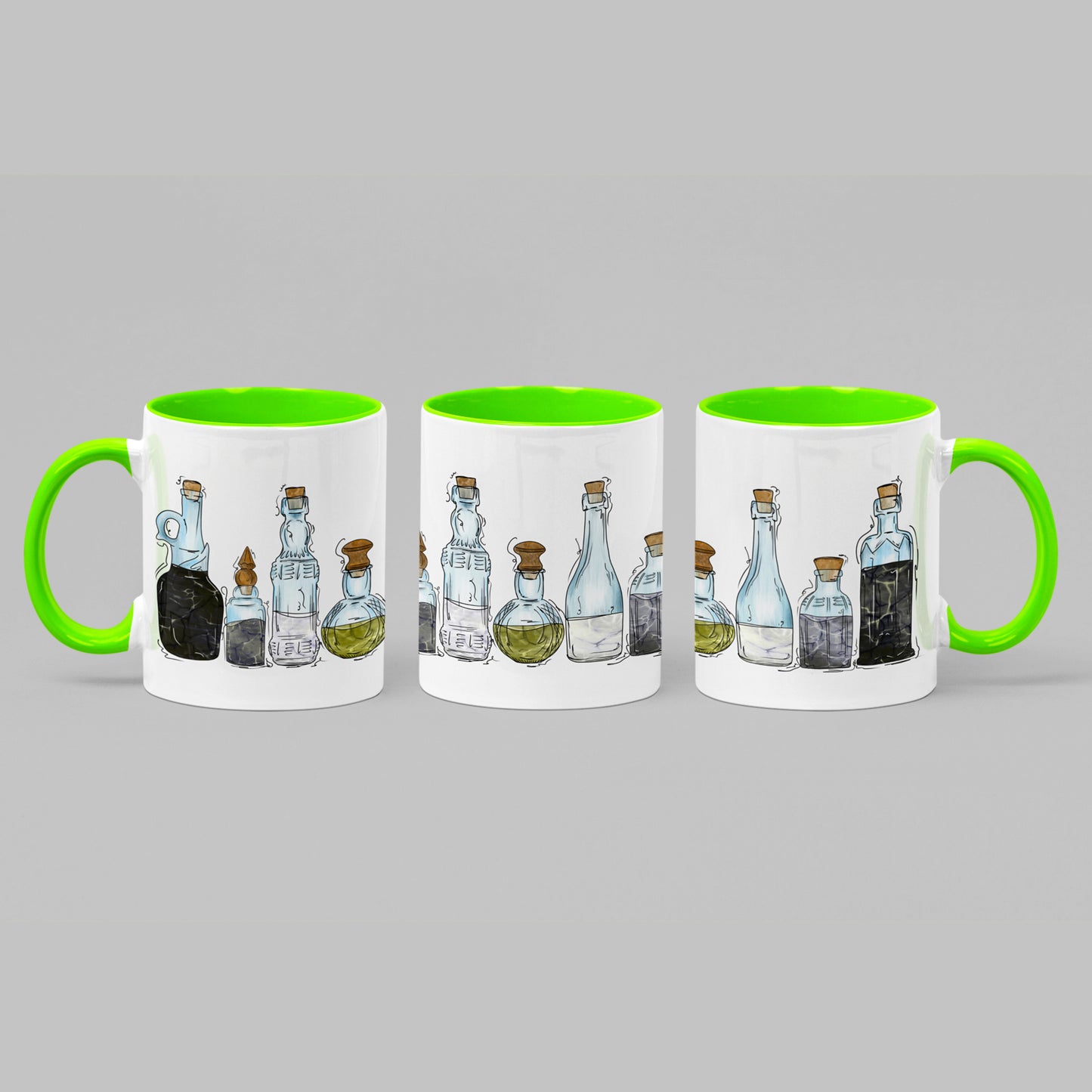 Agender Pride Flag Potion Bottles - Mug