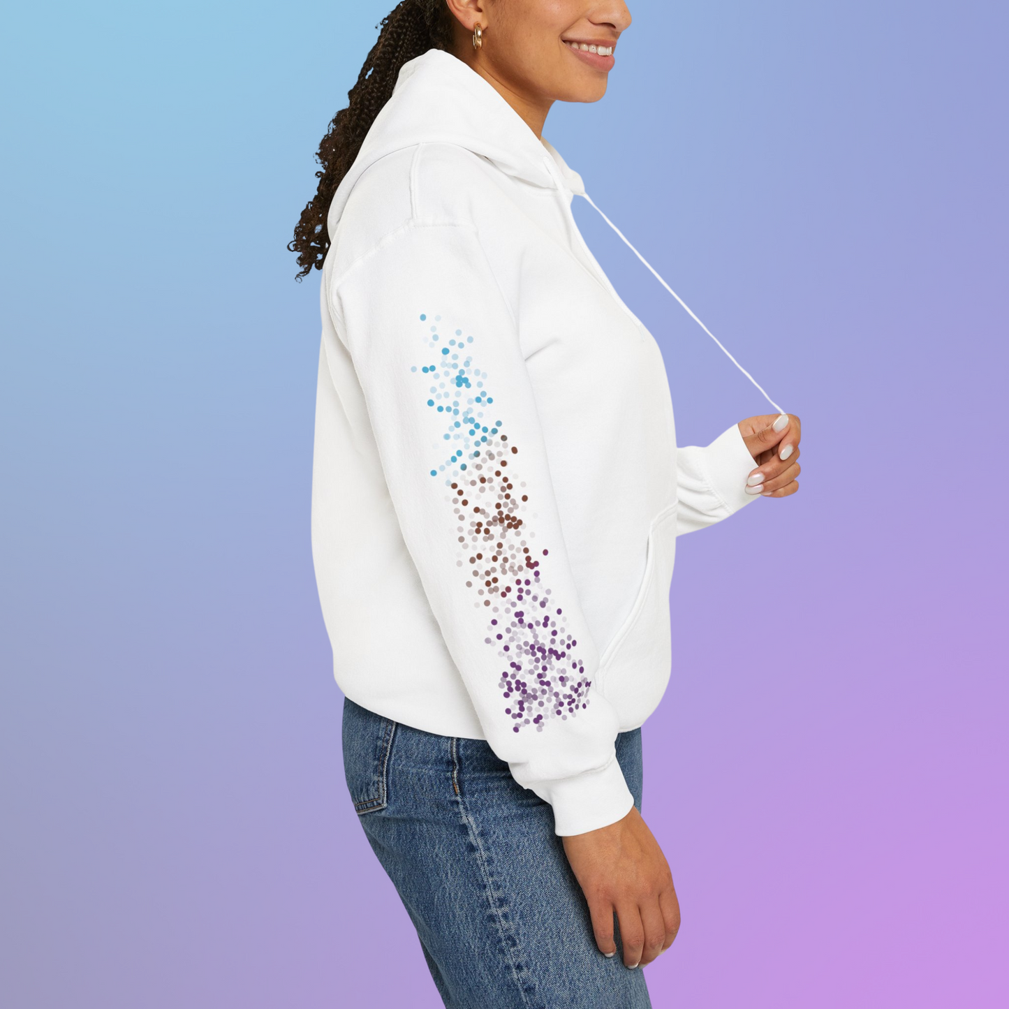 Androsexual Pride Flag Dots - Adult Unisex Hoodie