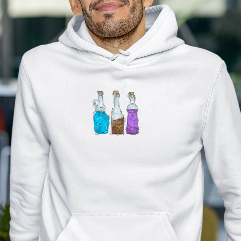 Androsexual Pride Flag Potion Bottles - Adult Unisex Hoodie