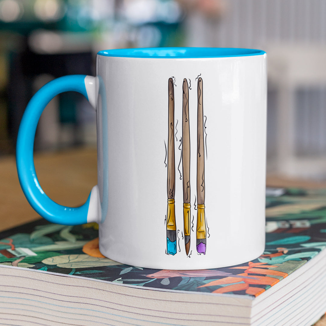 Androsexual Pride Flag Paint Brushes - Mug