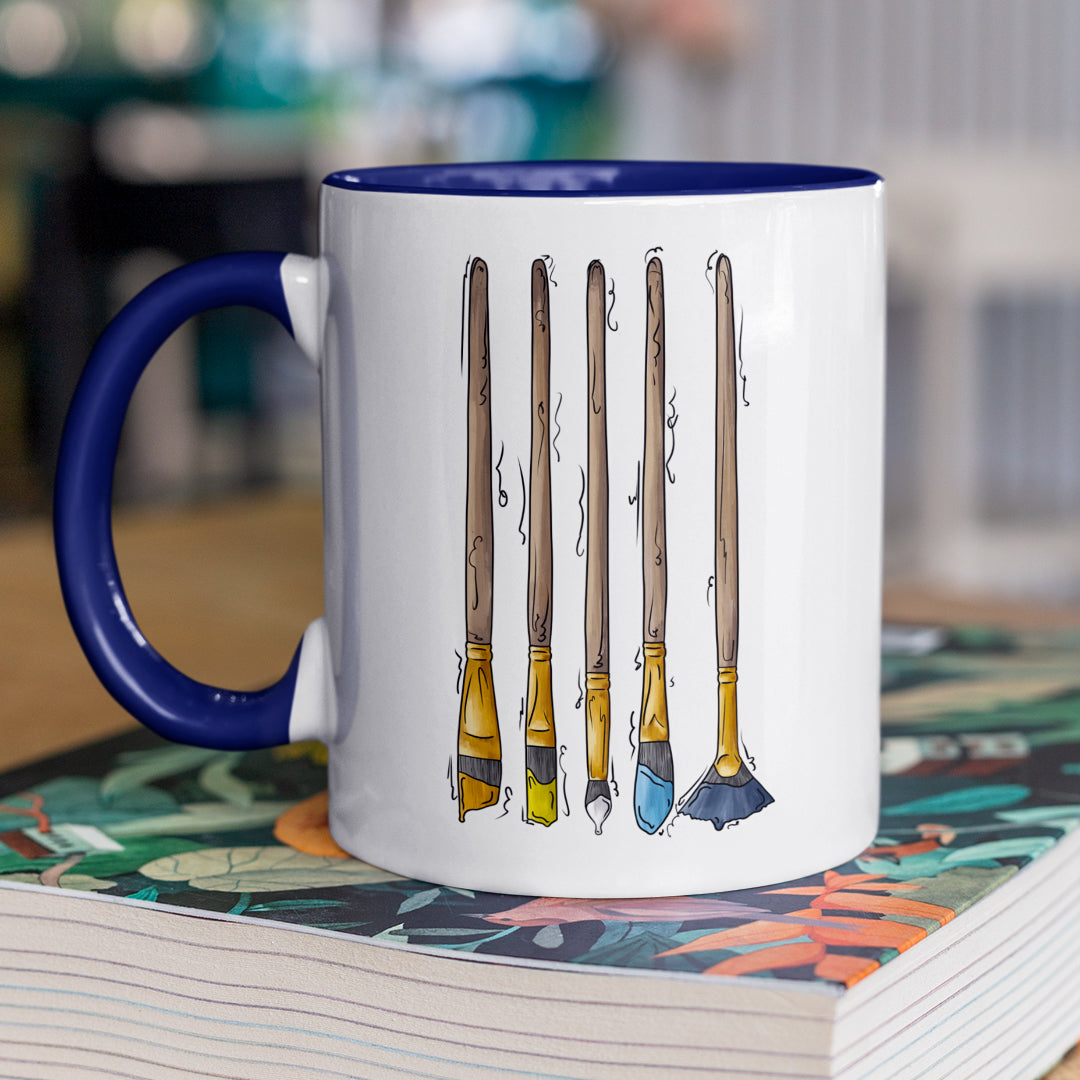 Aroace Pride Flag Paint Brushes - Mug
