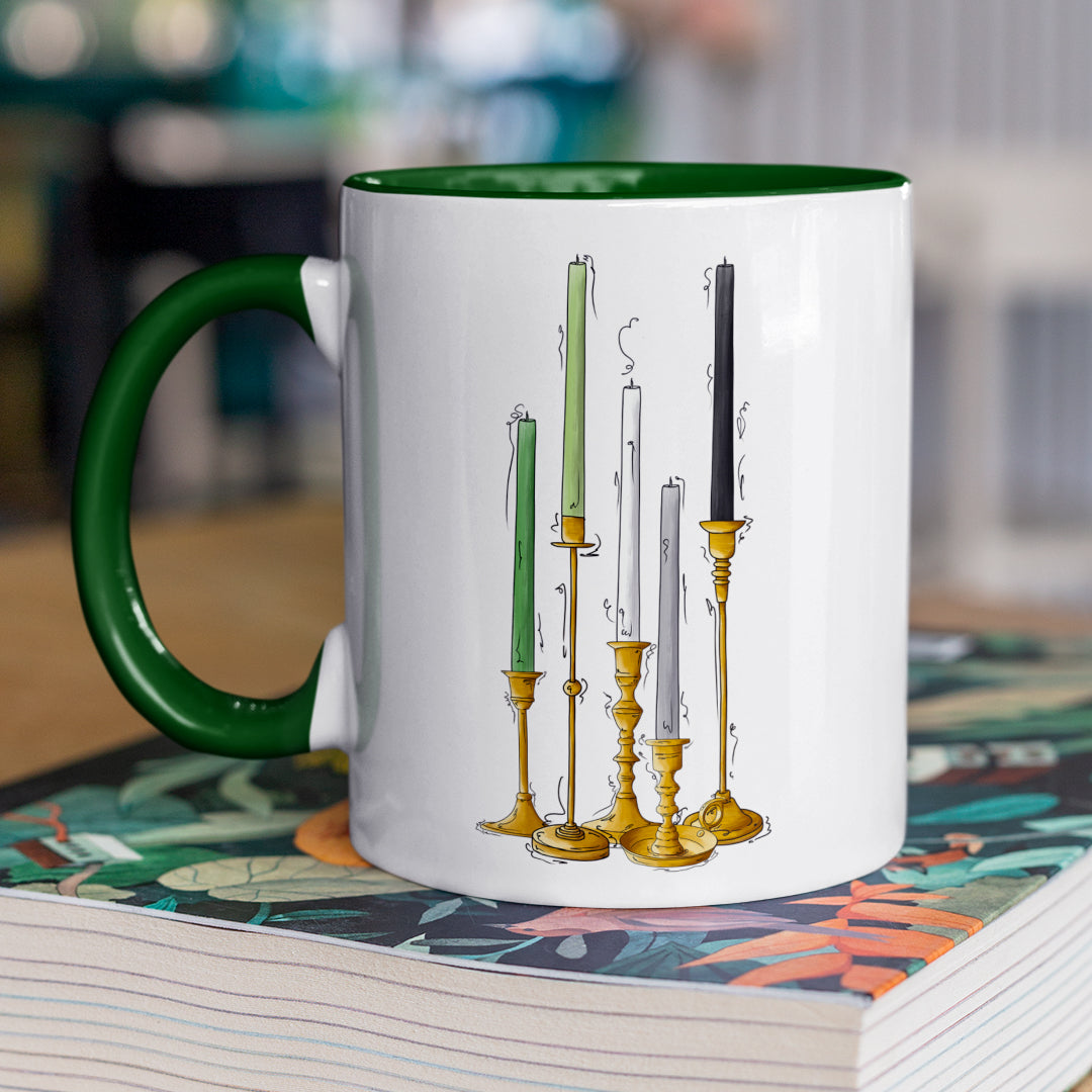 Aromantic Pride Flag Candlesticks - Mug