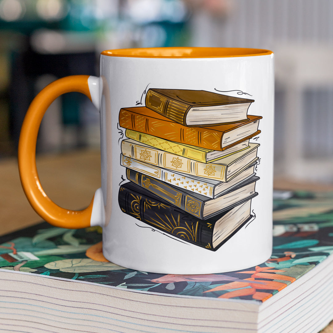 Bear Pride Flag Old Books - Mug