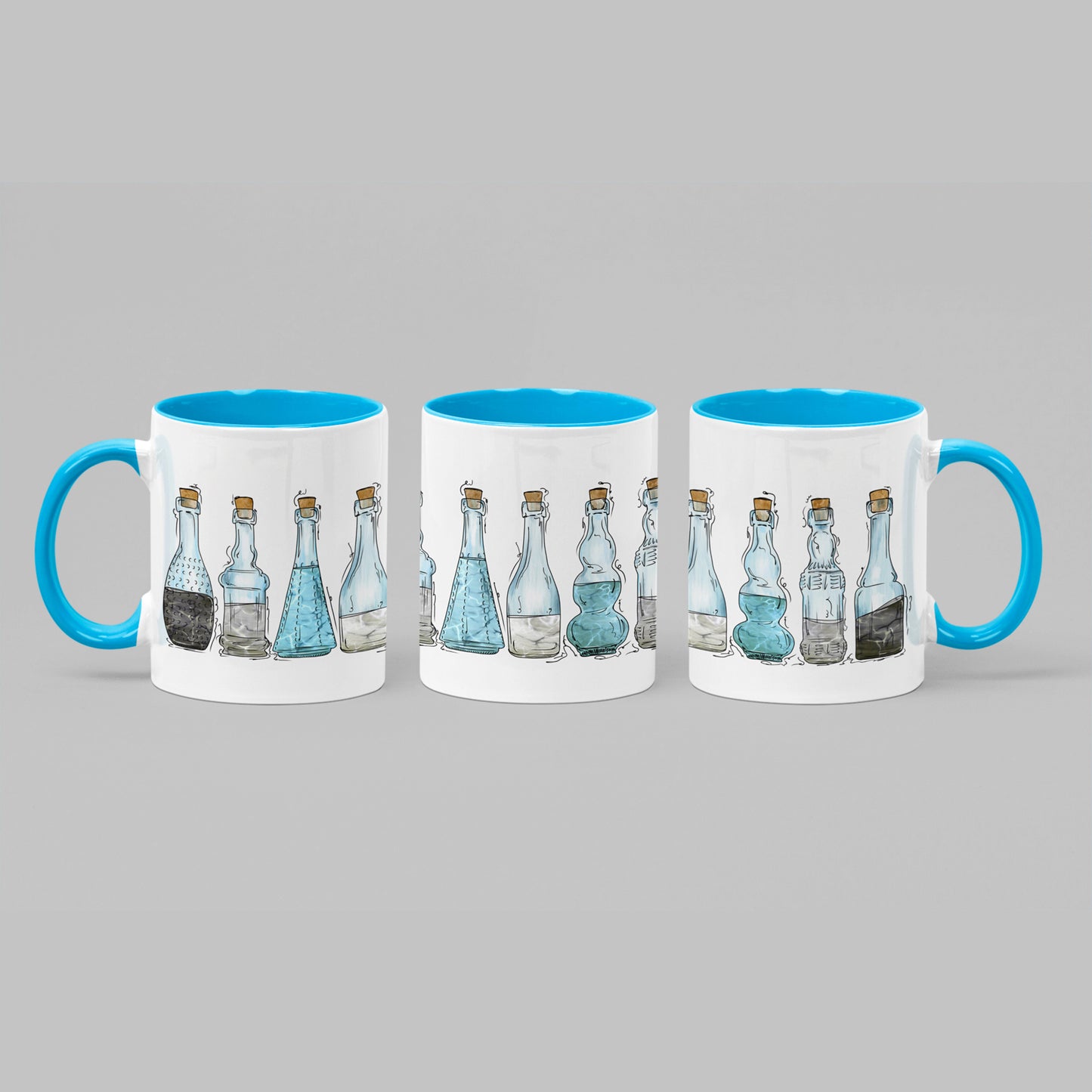 Demi Boy Pride Flag Potion Bottles - Mug