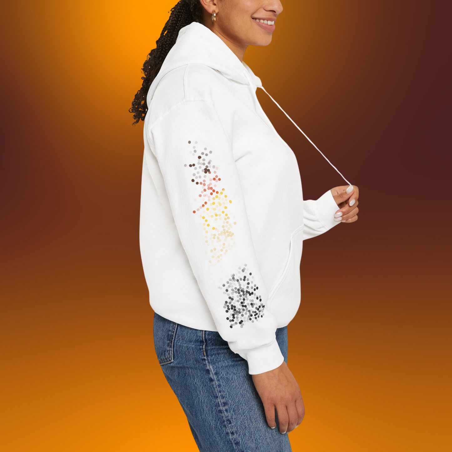 Bear Pride Flag Dots - Adult Unisex Hoodie