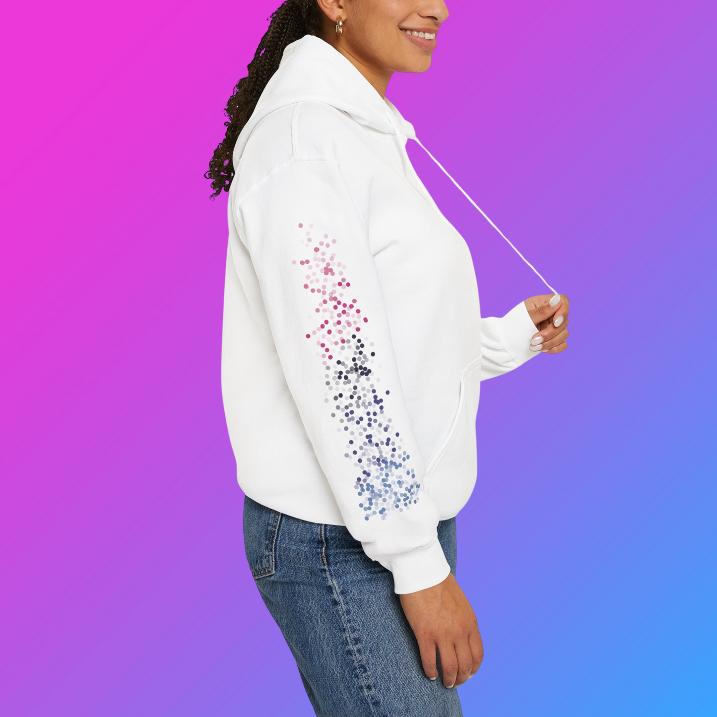 Omnisexual Pride Flag Dots - Adult Unisex Hoodie