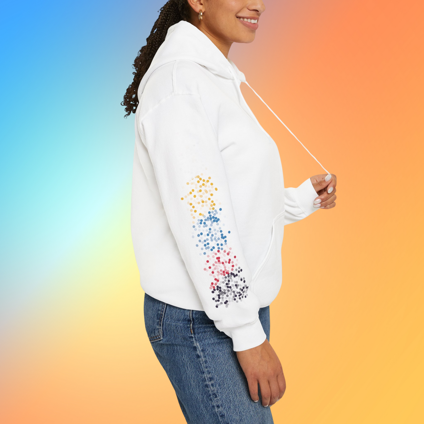 Polyamorous Pride Flag Dots - Adult Unisex Hoodie