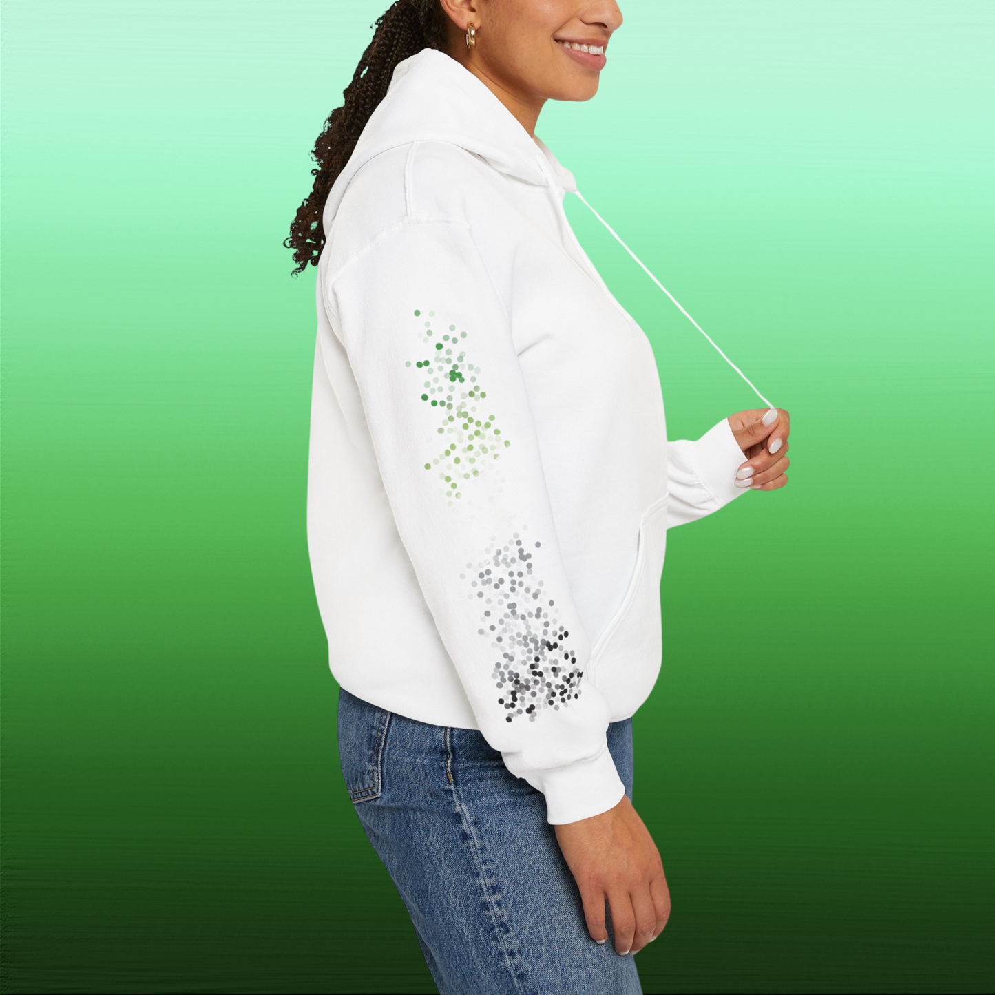 Aromantic Pride Flag Dots - Adult Unisex Hoodie