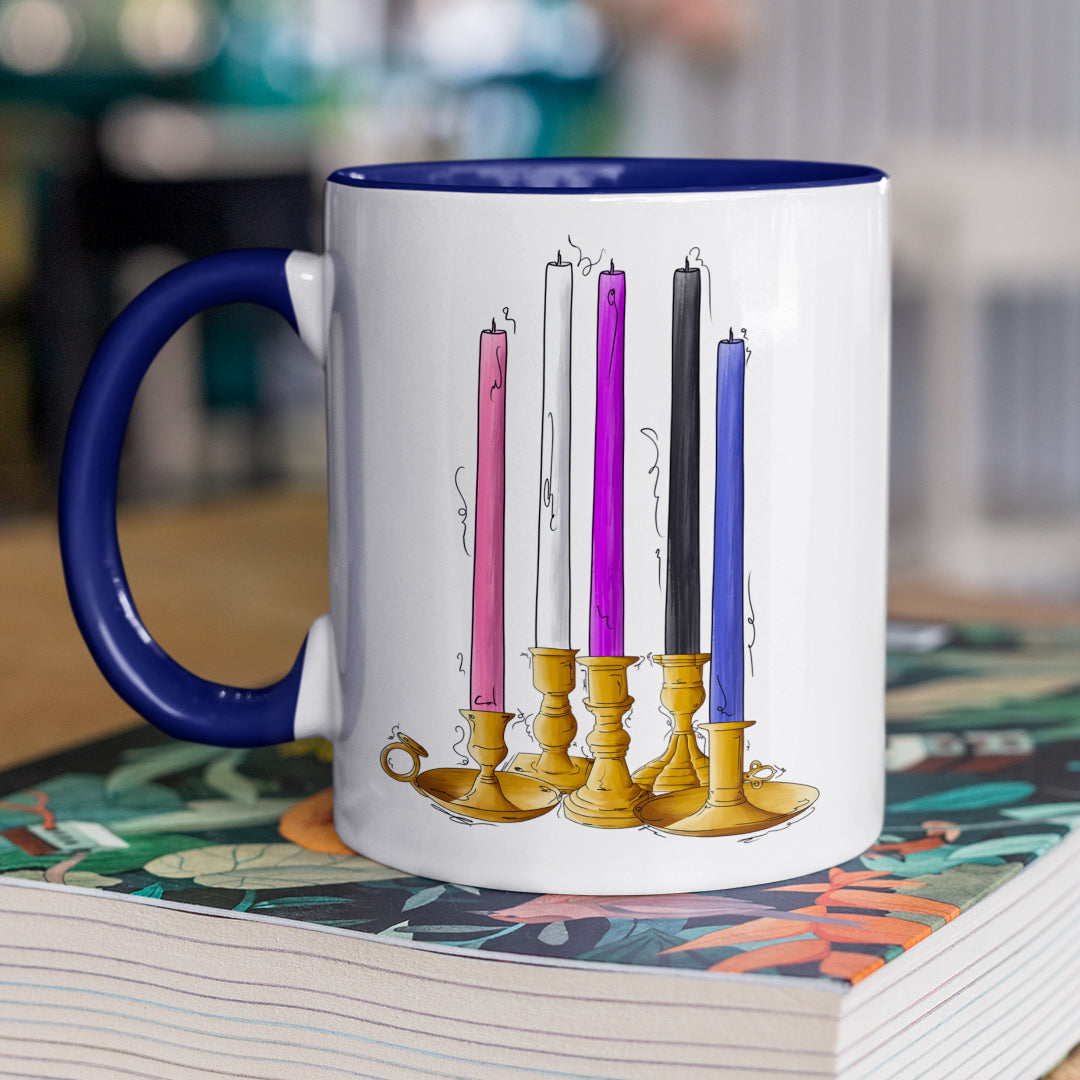 Genderfluid Pride Flag Candlesticks - Mug