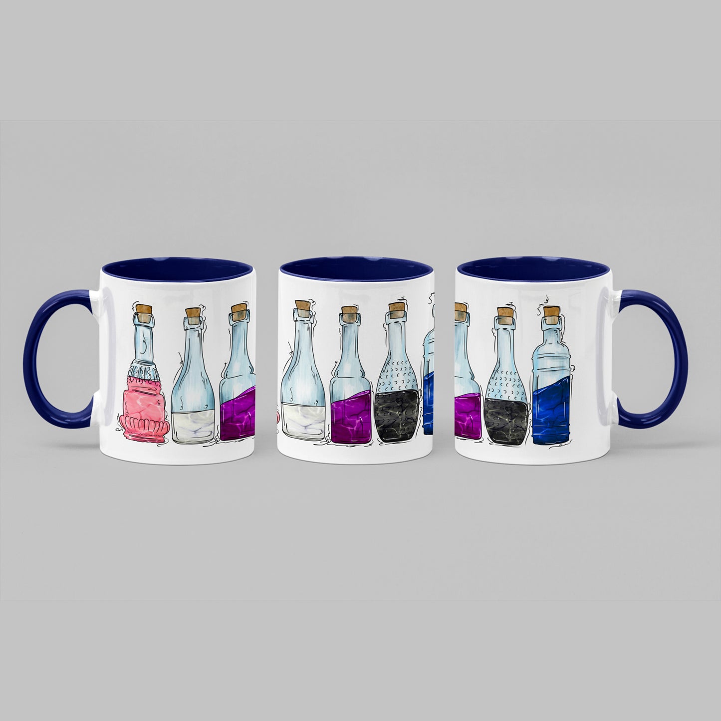 Genderfluid Pride Flag Potion Bottles - Mug