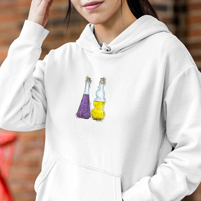 Intersex Pride Flag Potion Bottles - Adult Unisex Hoodie