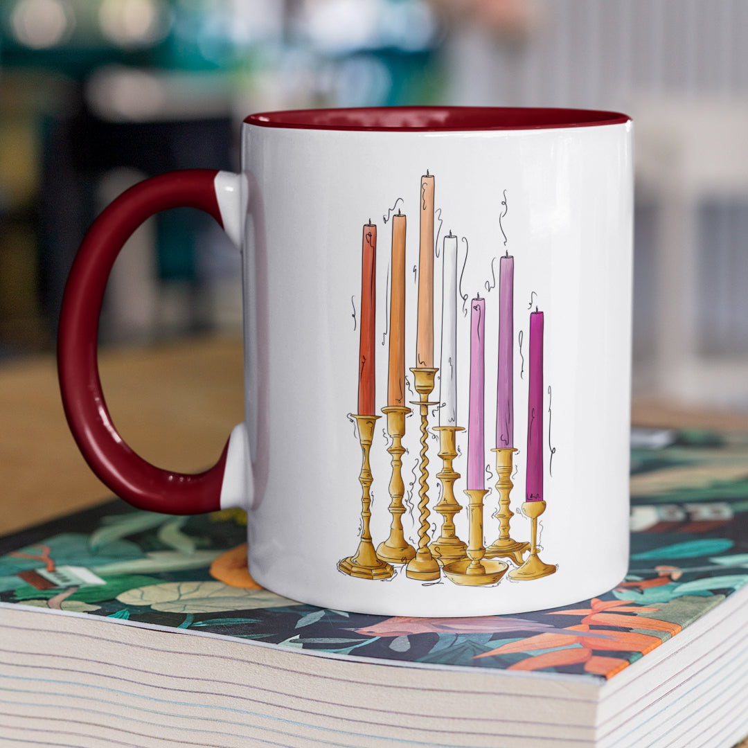 Lesbian Pride Flag Candlesticks - Mug