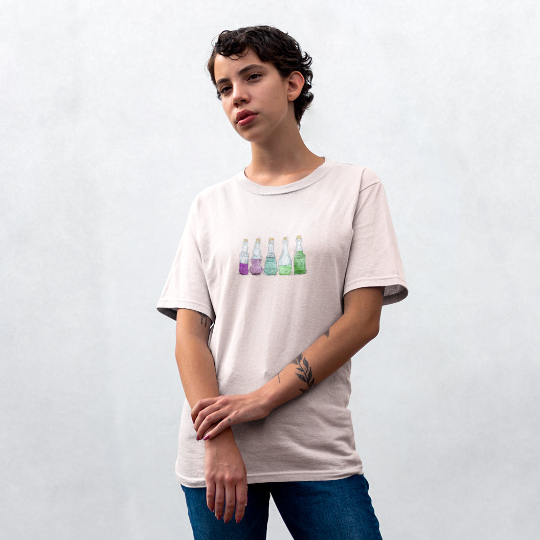 Toric Pride Flag Potion Bottles - Unisex T-Shirt