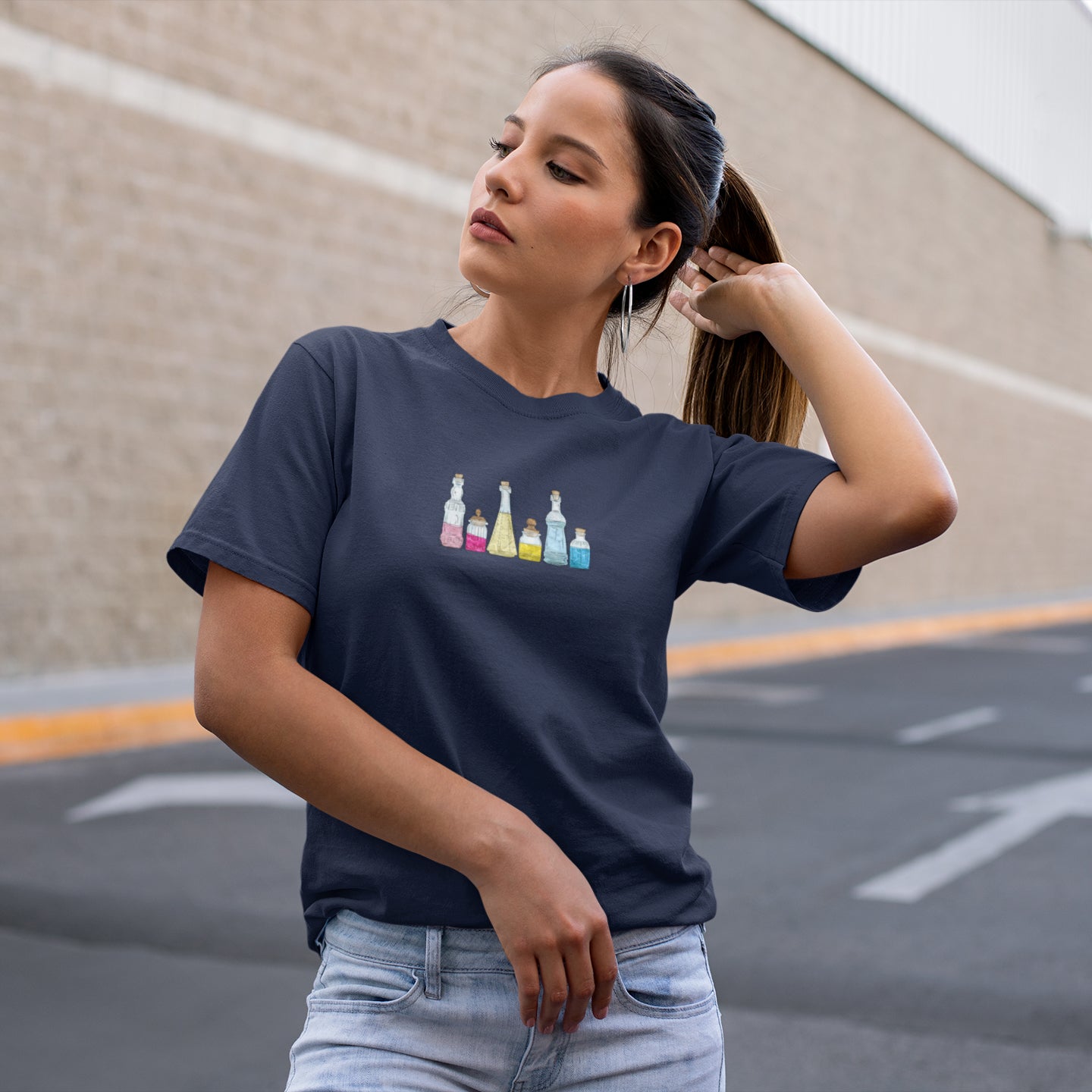 Polyamorous Pride Potion Bottles - Unisex T-Shirt