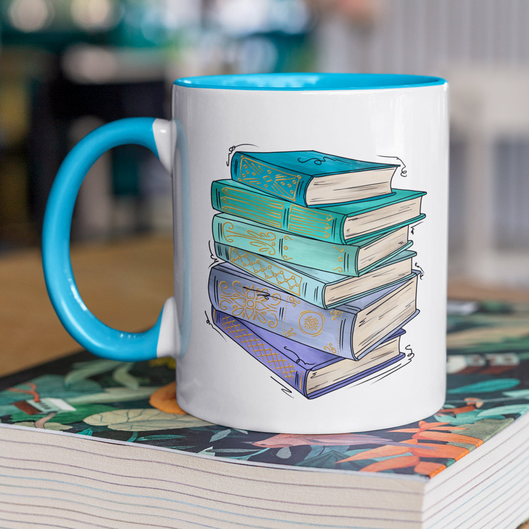 Neptunic Pride Flag Old Books - Mug